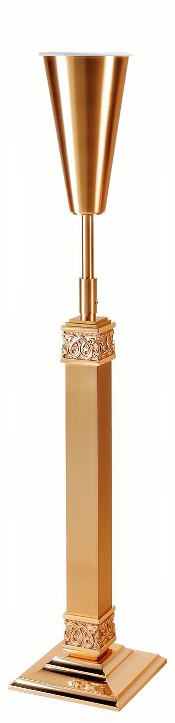 Standing Cast Bronze Flower Vase