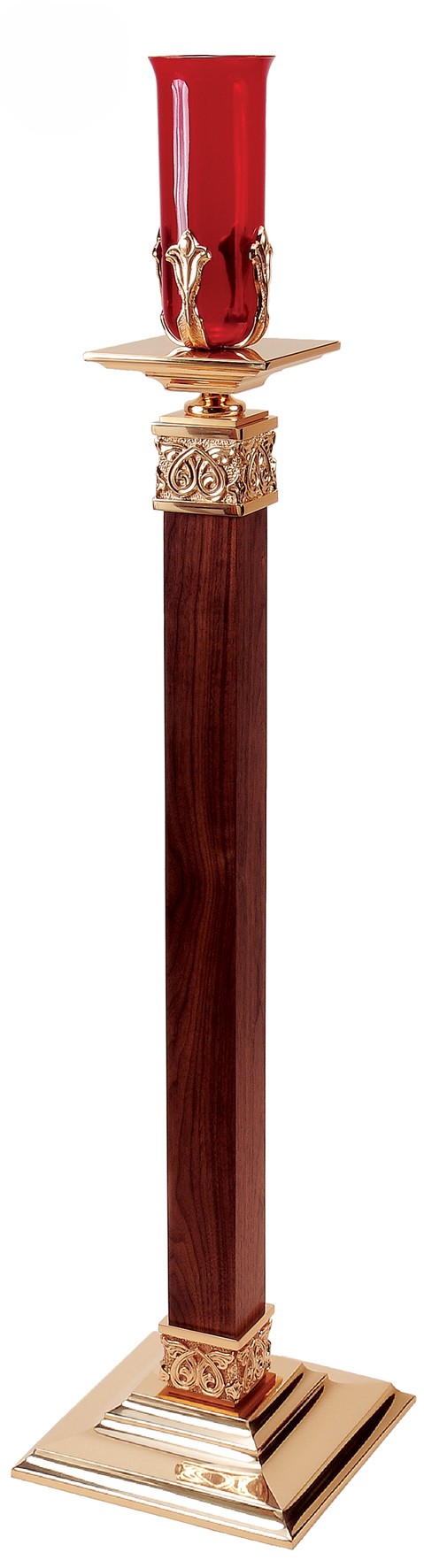 Walnut and Bronze Sanctuary Lamp