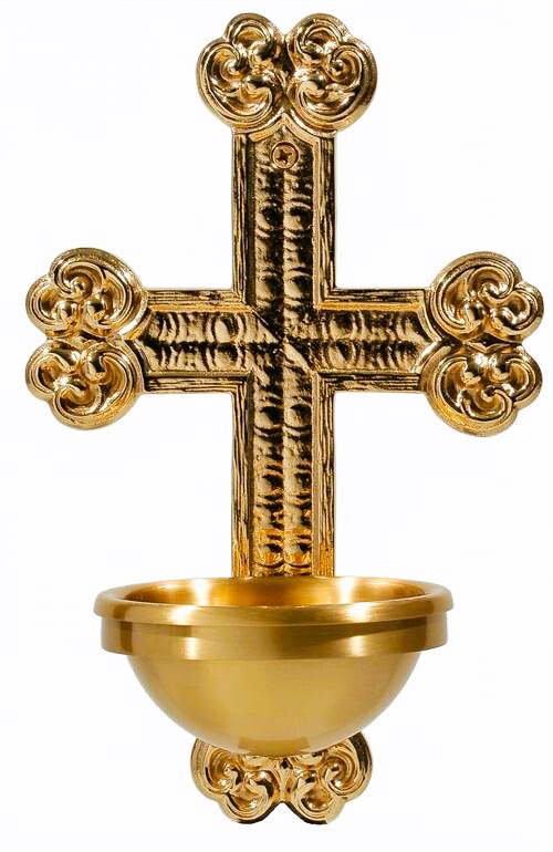 Bronze Wall-Mounted Holy Water Font