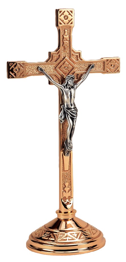 Decorative Cross with Silver Corpus