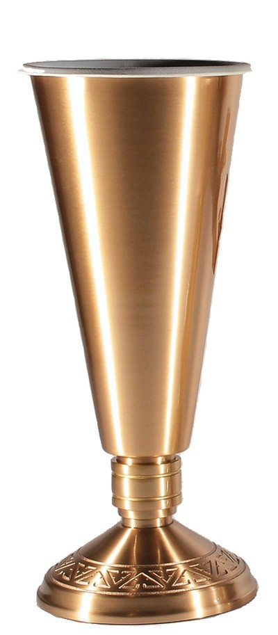 Cast Bronze Flower Vase