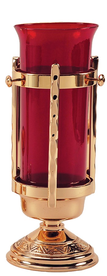 Cast Textured Bronze Sanctuary Lamp