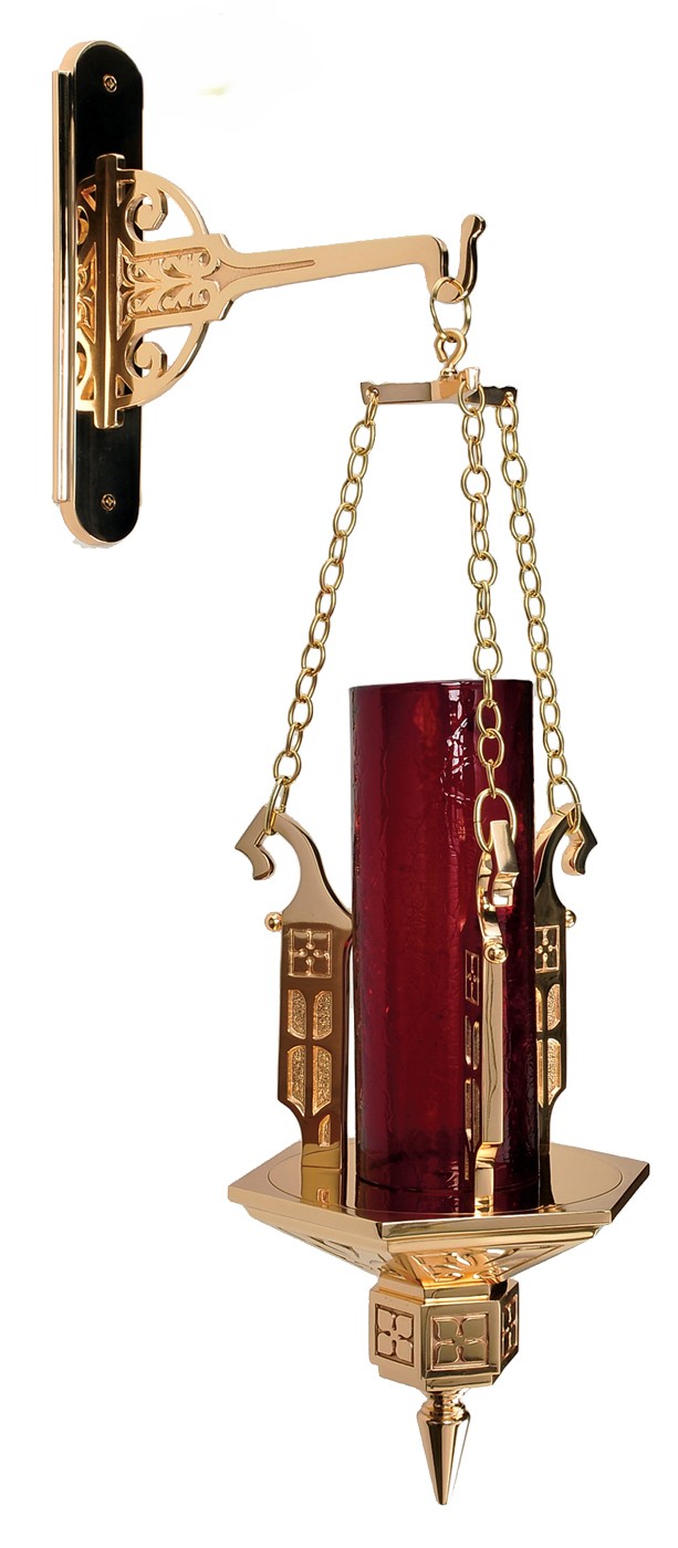 Cast Bronze Wall-Mounted Sanctuary Lamp