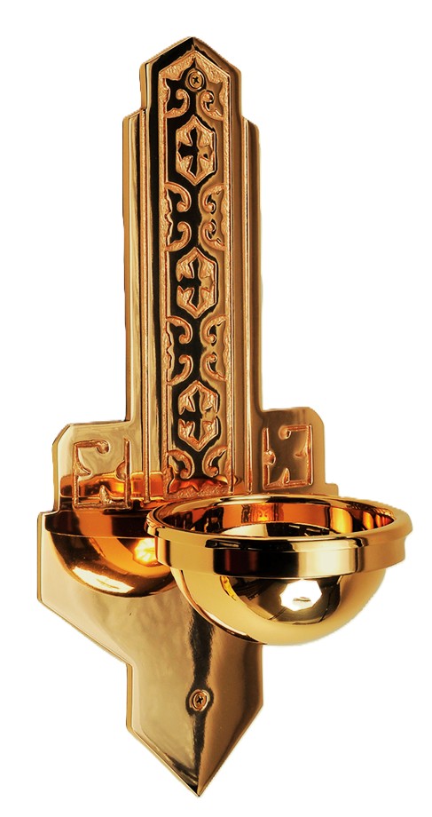 Decorative Bronze Holy Water Basin