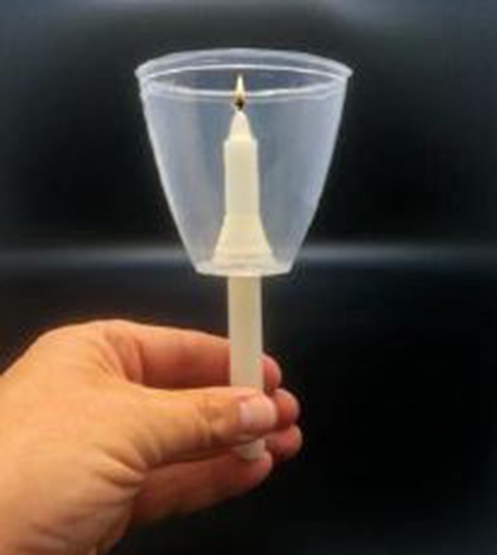 Candle Wind Protectors Plastic Vigil Flame Shield Reusable Wind