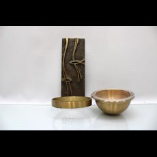 Bronze Wall Mount Holy Water Font SKU C061-005