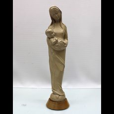 10" Wood Carved Madonna & Child SKU C1059-017