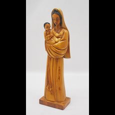 12" Woodcarved Madonna & Child SKU D11XCF