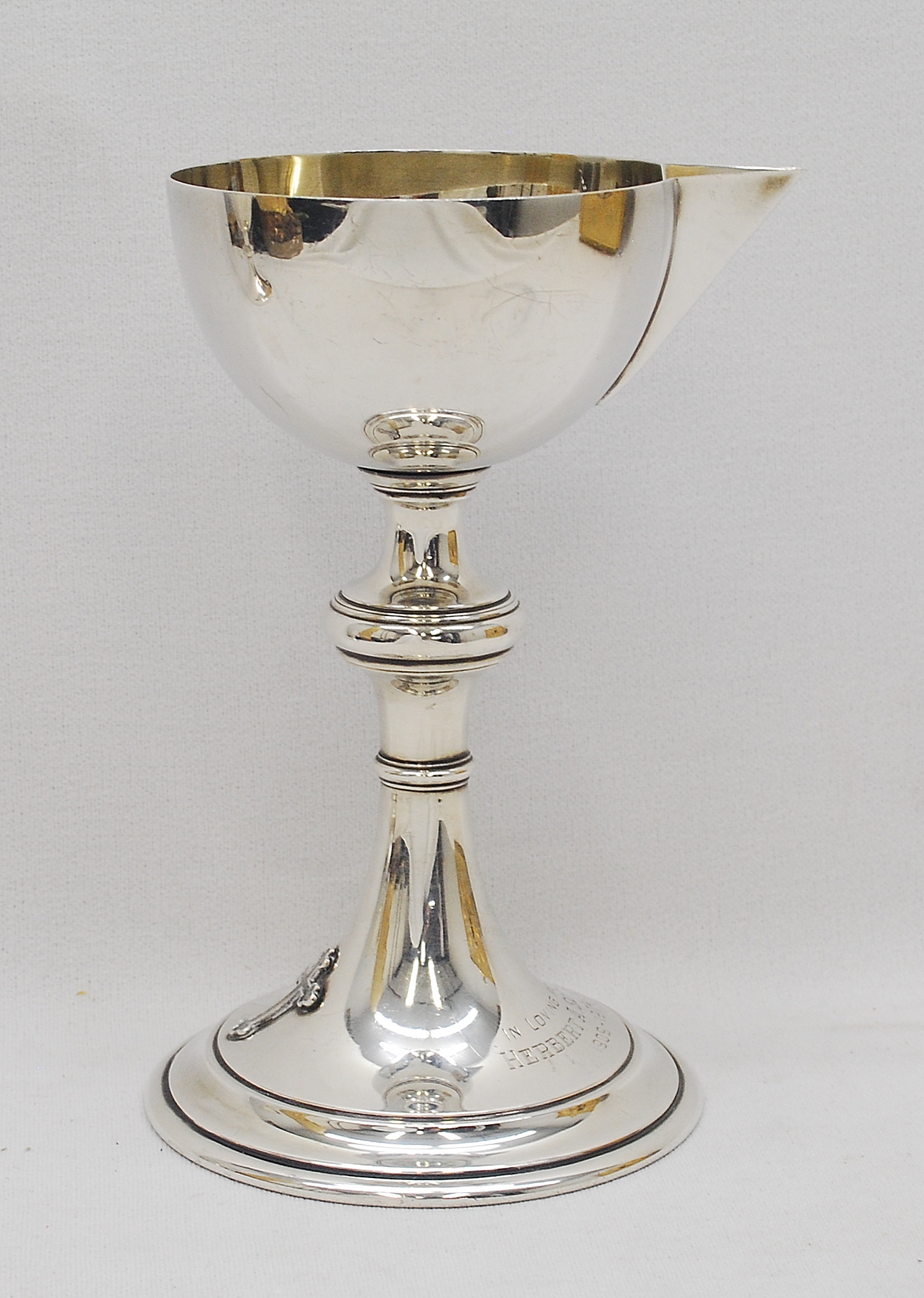 8" Sterling Silver Pouring Lip Chalice T. H. Stemper Co.