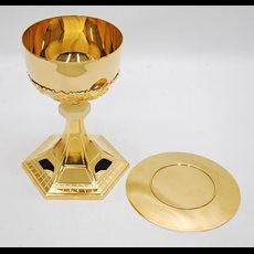 8" Silver Chalice With Paten SKU HK1RNE