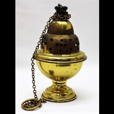9" Single Chain Censer - Black Node SKU C628-003
