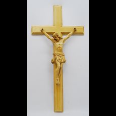 27" Woodcarved Crucifix SKU TRQSG8