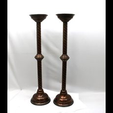 36" Brass Spiral Candlestick PAIR SKU C911-010