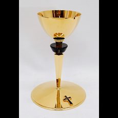 Restored Sterling Chalice w/ Engraved Paten SKU C701-063