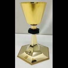 8" Sterling Chalice With Paten & Case SKU PT99KW