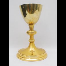 8" Sterling Cup Chalice - 3 5/8" Diameter Cup - 5" Diameter Base SKU 32ZB8F