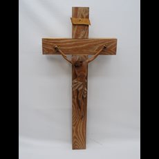 28" Wooden Crucifix w/ Woodcarved Corpus SKU C970-093