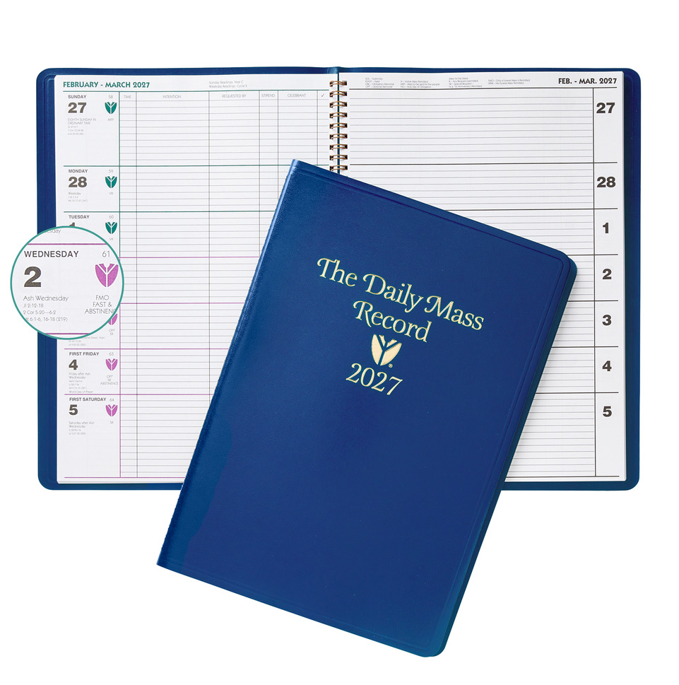Daily Mass Record Book for 2027 or 2028