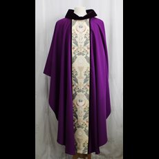 Purple Chasuble w/ Banding SKU C075-009