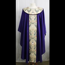 Indigo Chasuble w/ Banding Copy SKU C075-007