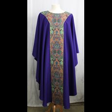 Indigo Chasuble w/ Banding SKU C075-008