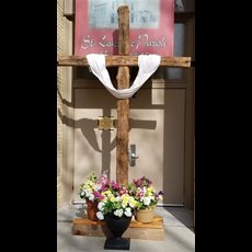 10' Indoor Wooden Crucifix SKU C076-001