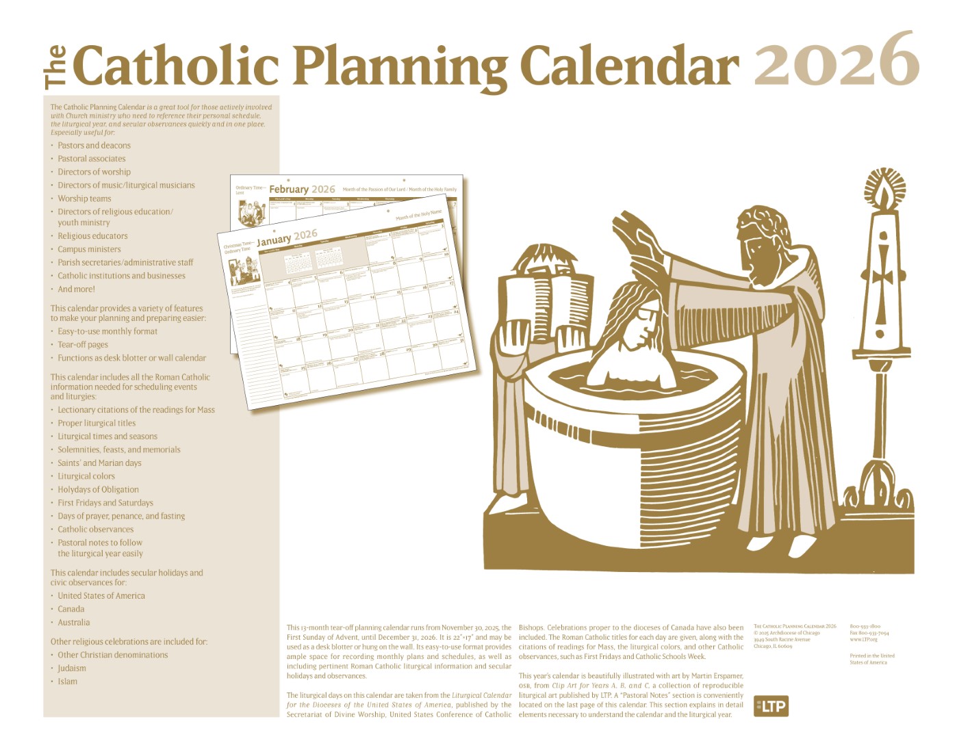 The Catholic Planning Calendar 2026