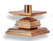 Stacked Square Candle Base