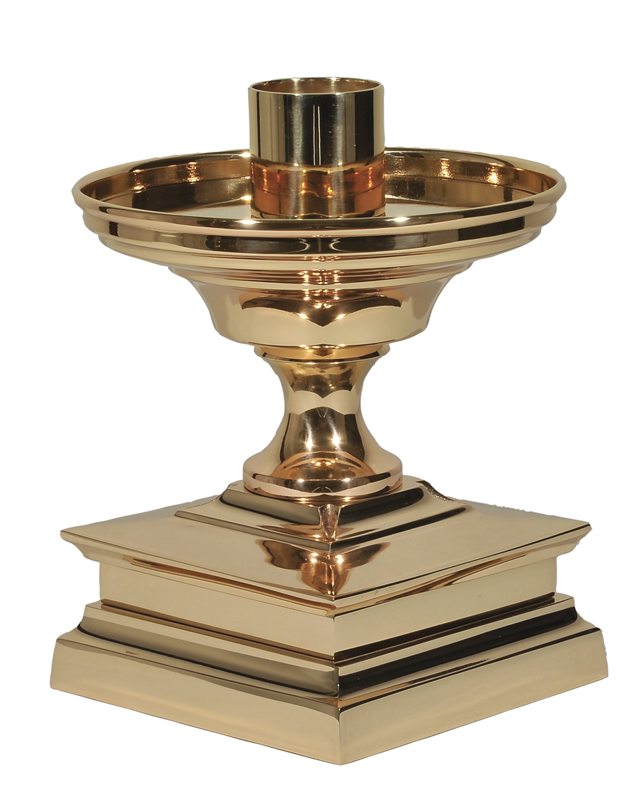 Square Base Altar Candlestick