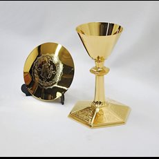 Restored Sterling Silver Chalice & Paten***SOLD*** SKU THS-39