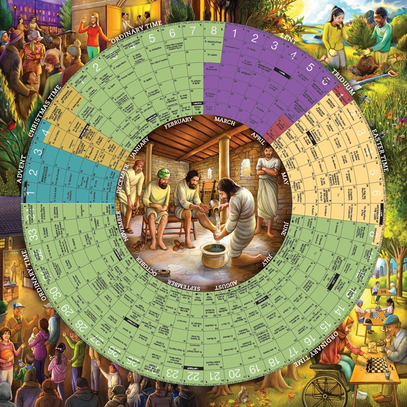2025 Liturgical Calendar Large Laminated Format T. H. Stemper Co.