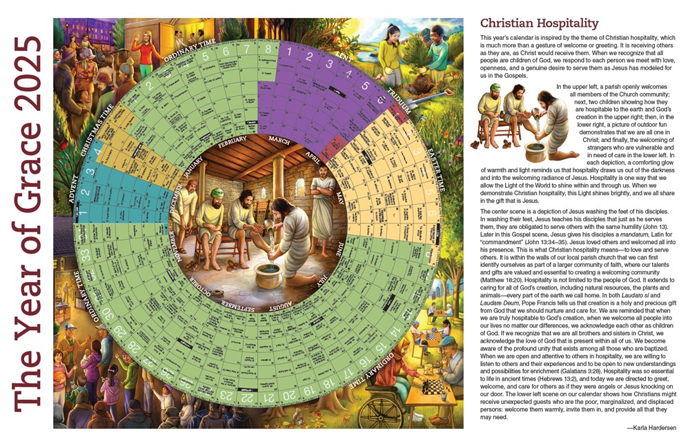 YG25SL 9781616717735 Liturgical Calendar for 2025 Small Laminated