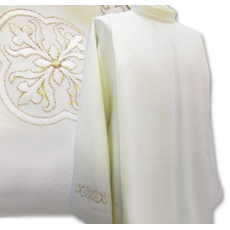 Pullover Shoulder Zip Alb in Tasmania Fabric SKU 0615/06
