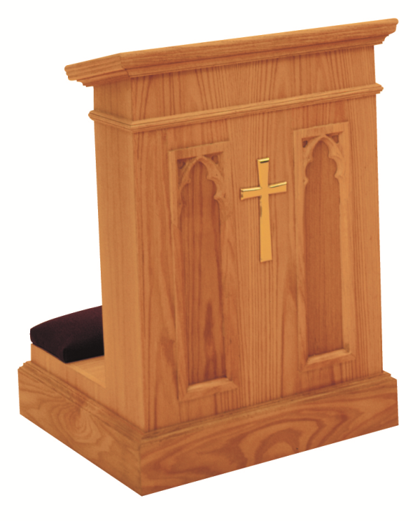 Prie Dieu with Shelf
