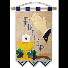 Banner Kit 9" x 12" - "Praying Hands" Royal Blue SKU 1243