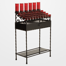 Wrought Iron Combo Votive Stand SKU 19X01