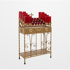 Scroll Design Combo Votive Light Stand SKU 19X2016