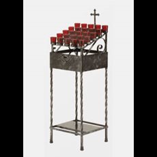 25 Light Wrought Iron Votive Stand SKU 19X25