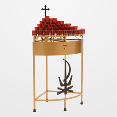 36 Light Radius Votive Stand Corner Piece SKU 19X36R
