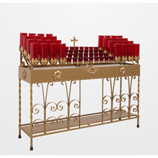 Scroll Design Combo Votive Stand - 68 Lights SKU 19X4032