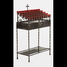 50 Light Wrought Iron Votive Stand SKU 19X50