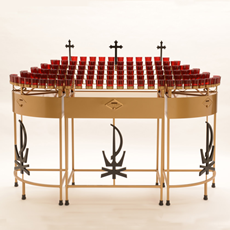 60 Light Chi Rho Votive Stand SKU 19X60