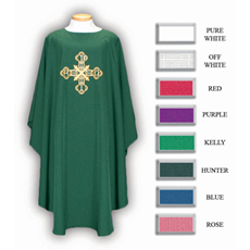 Alpha & Omega/Chi Rho Chasuble - 8 Colors Available SKU 2013