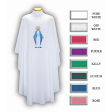 Our Lady of Grace Chasuble - 8 Colors Available SKU 2014