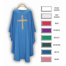 Cross Chasuble - 8 Colors Available SKU 2026