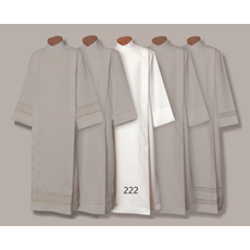 Front Wrap Albs - Monk's Cloth - With Velcro or Buttons SKU 222XS-BTN