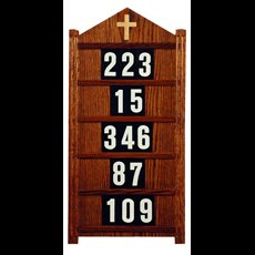 Mountable Chapel Hymn Board SKU 237B