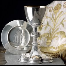 Chalice & Scale Paten with Ring SKU 2480