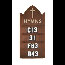Mountable Hymn Board SKU 4290T