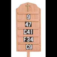 Standing Hymn Board SKU 4296